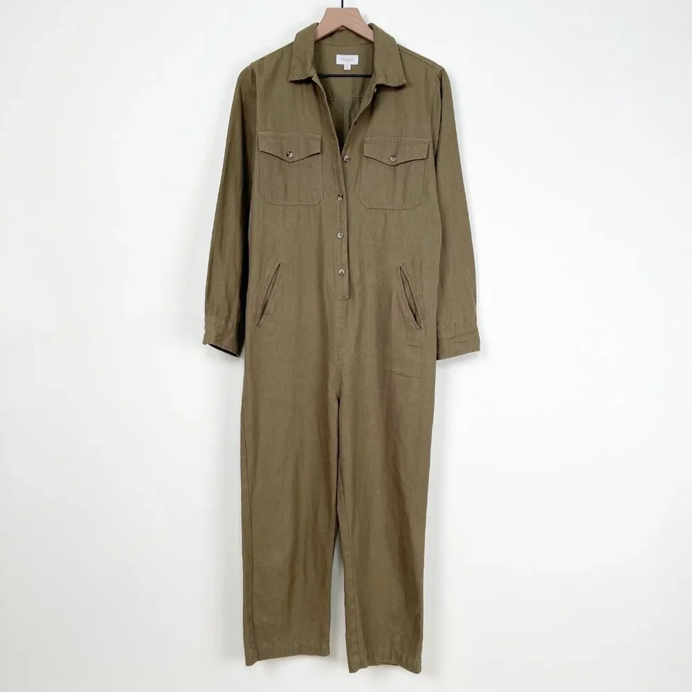Anthropologie Melbourne Overalls Coverall Jumpsuit Mechanic Boiler Suit Workwear - Picture 6 of 12